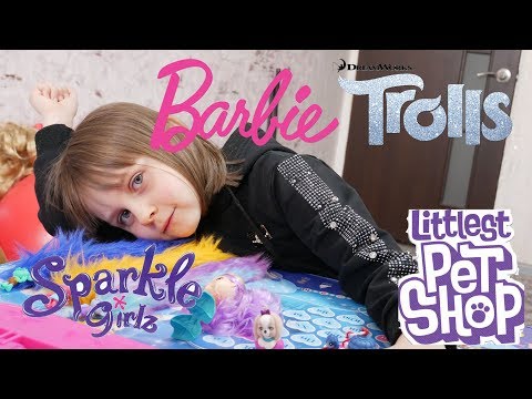 Trolls. Little SpaRKleS SURPRISE. LPS. Barbie//Распаковка сюрпризов.