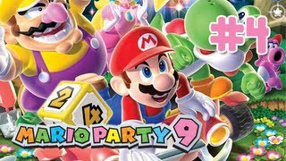 Mario Party 9 Let's Play - Part 4 Bob-omb Factory 1/2 Four Player Co-op with Friends Wii