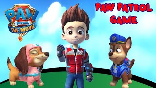 Paw Patrol Chase and Liberty Clear Traffic in a Nintendo Switch Video Game