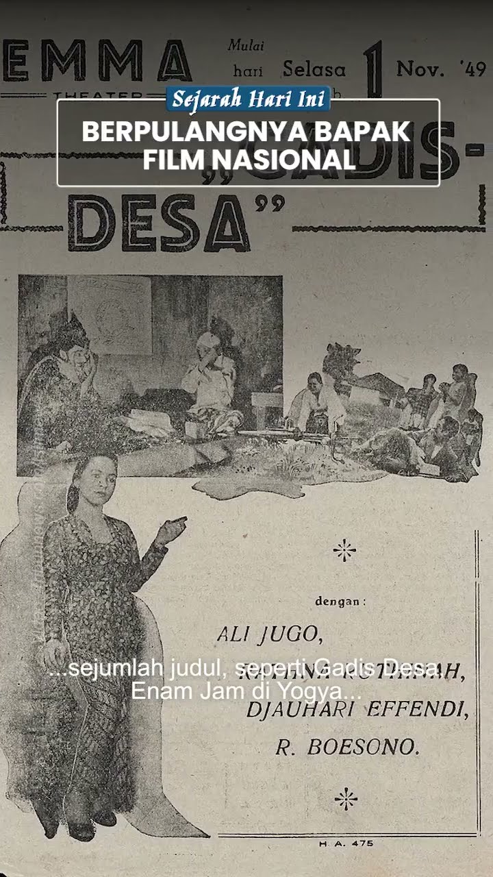Mengenang Usmar Ismail, Bapak Perfilman Indonesia yang Memiliki Akhir Hidup Tragis