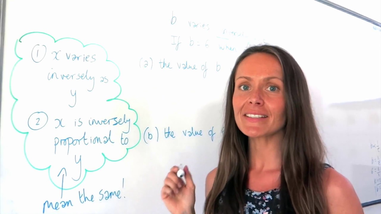 Intraversing Math The Maths Prof: Inverse Variation/Proportion - YouTube