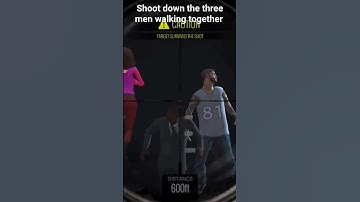 Mission- Shoot down the three men walking together, #Sniper #3d #assassin #game #shorts
