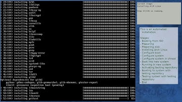 Arch Linux installation recording to kernel 5.11.4-arch1-1 (testing)