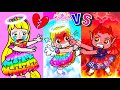 Paper Dolls Dress Up - Rainbow Rapunzel Angels & Curious Daughter Dress - Barbie Story & Crafts