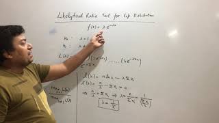 Likelihood Ratio Test for Exponential Distribution by Mr. Rohit Gupta | IXPOE