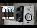 Yamaha HS5 vs JBL LSR305  ||  Sound Demo w/ Bass Test