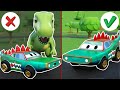 Evil Dinosaur ATTACK the Crocodile Car | Car Repair | Cartoon For Kids | Tom the Tow Truck’s Garage