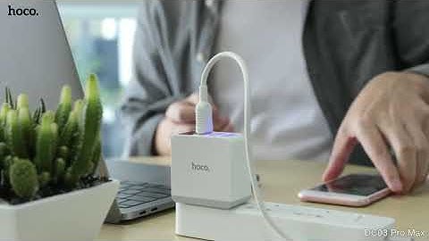 cốc sạc 3 cổng hoco dc03 pro max