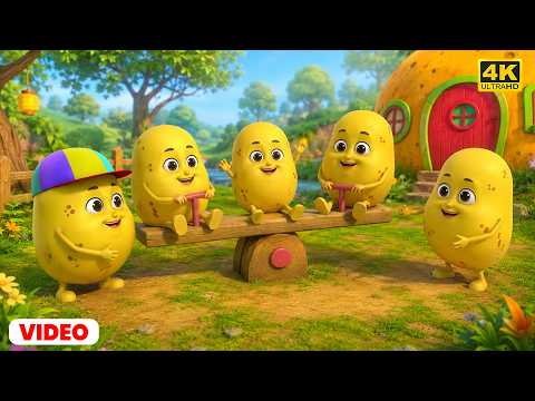 Paanch Chote Aloo - पांच छोटे आलू + More Hindi rhymes and Funny Animated Cartoon by Taj Kids Rhymes