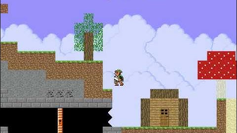Super Mario Bros X Custom Level "Link plays Minecraft"