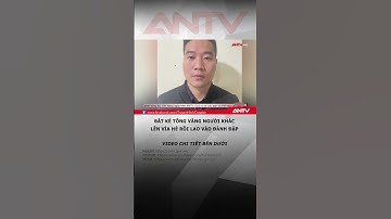Lời khai kẻ tông văng người khác lên vỉa hè rồi lao vào đánh đập #antv #shorts #danhnguoi