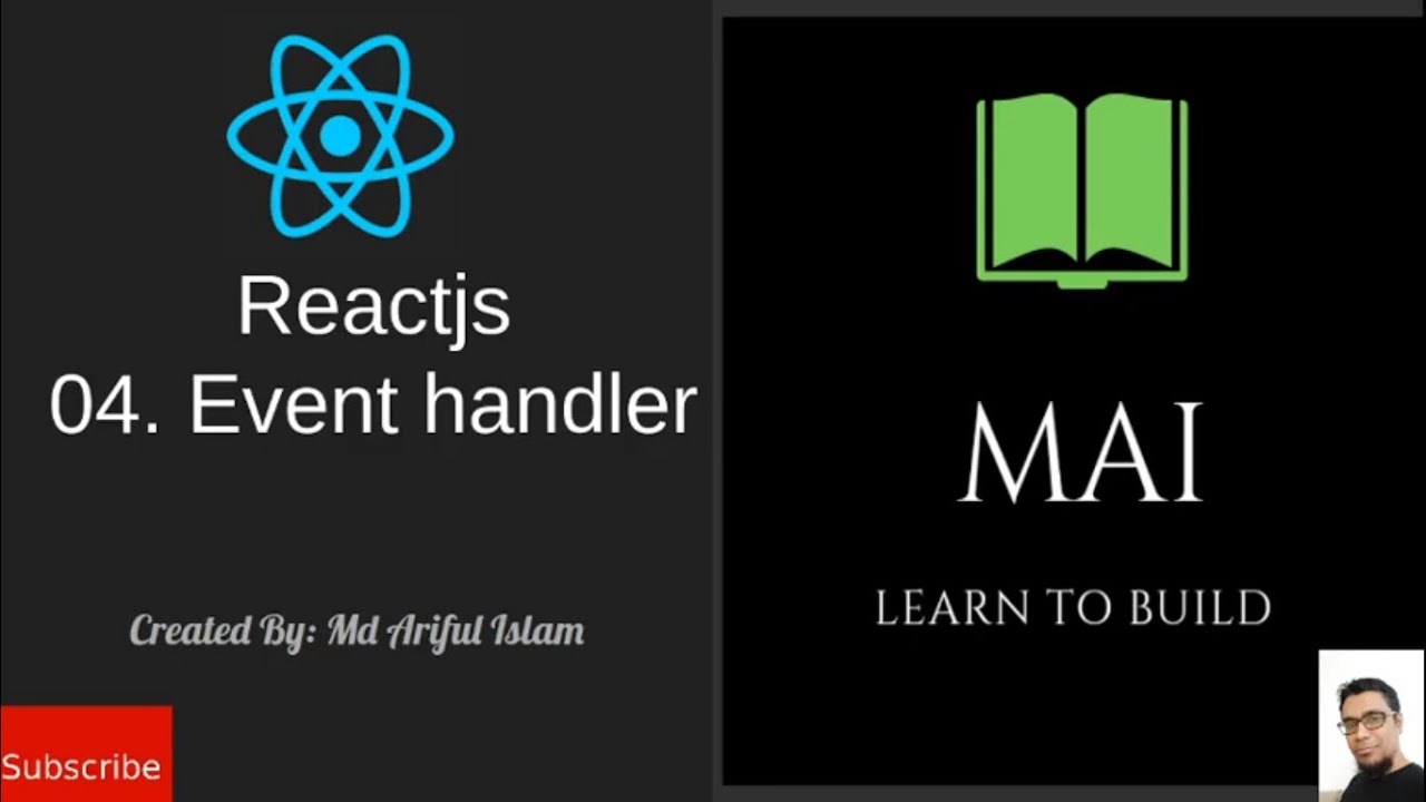 React nulled. Eventhandler. event handler react как выглядит.