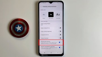 Remove animations on Samsung A13 Android 12