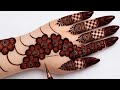 Very simple unique style mehndi design for back hand|new easy mehndi design 2025 | mehandi designs|