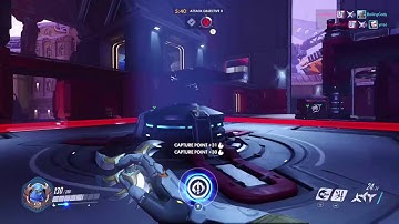 Overwatch-Genji Nonchalantly Capturing Point Solo
