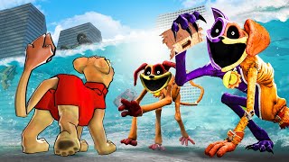 Can DOGDAY & CATNAP survive a TSUNAMI?! (Garry's Mod Sandbox)