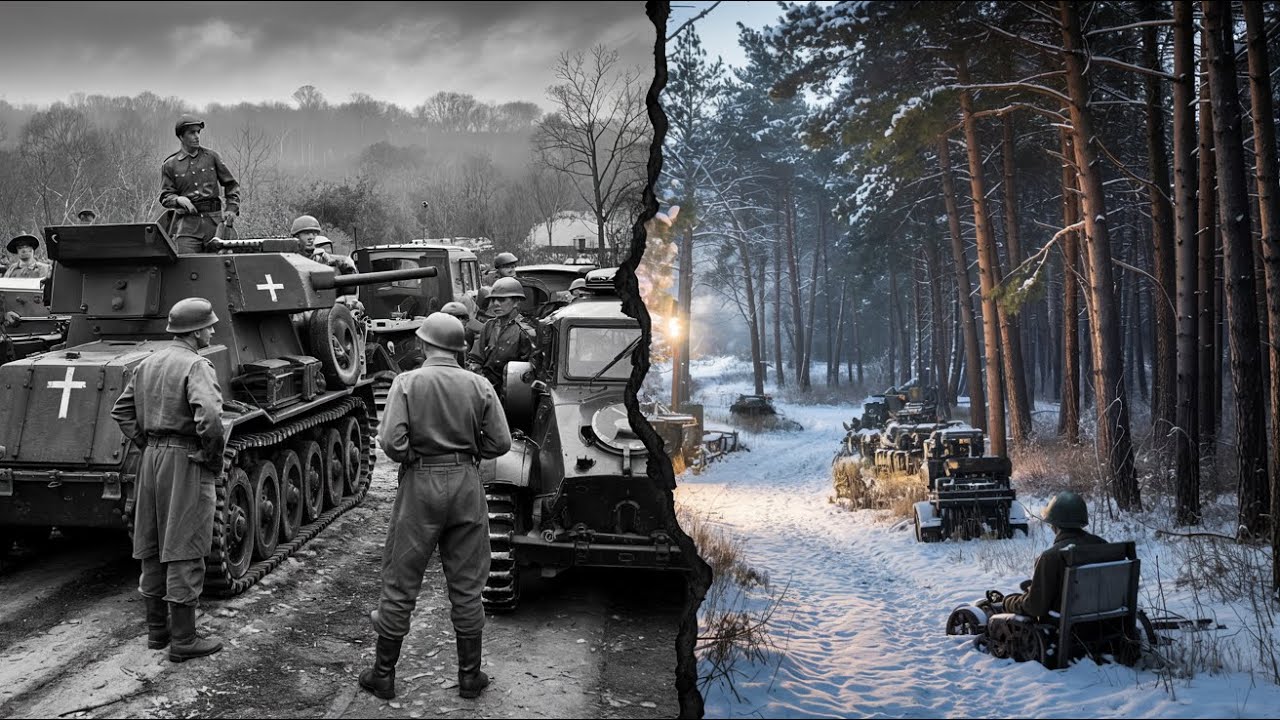 Немцы поставили технику у леса — выбрав самое опасное место