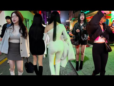 4K 시원해진 가을 밤에 압구정 로데오 거리에는 멋쟁이들이 많이 나오셨네요 압구정 서울 한국