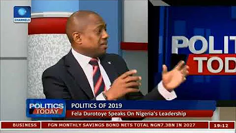 Interview on Channels TV Politics Today with Seun Okinbaloye. Part 1