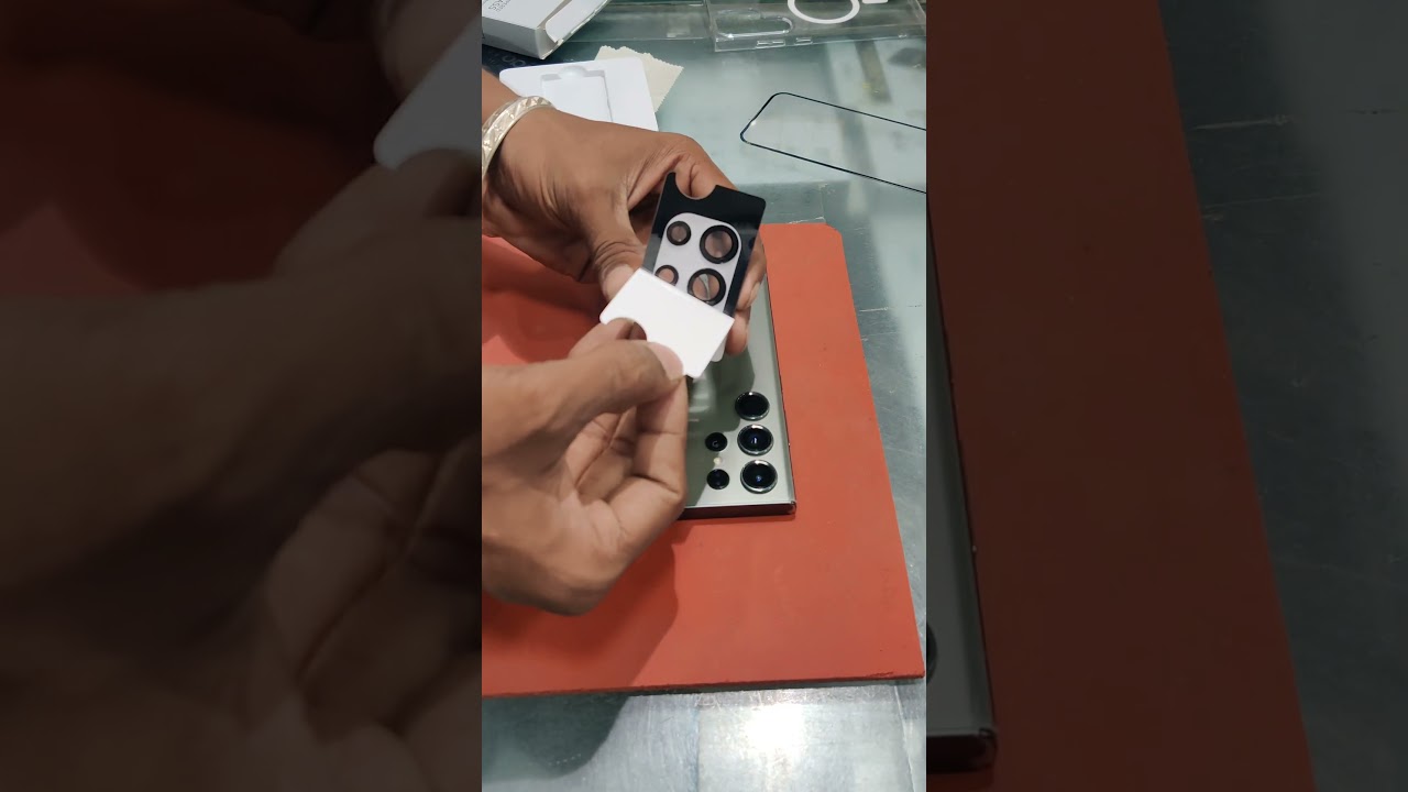 Samsung galaxy S23 ultra camera protector ring how to apply camera protector 