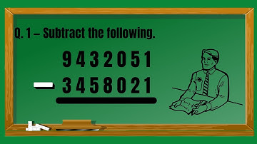 Subtract the following. || Class 5, Ex—5.3,Q.1| splendid math| beyond numbers | blue ray