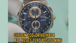 citizen eco-drive H804 All reset zero positioning tutorial | watchservicebd | Radio controlled