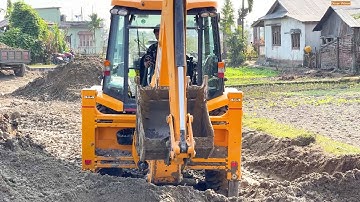 Skillful Jcb Operator Deep Digging Foundation | 4K Video