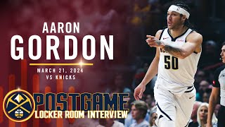 Aaron Gordon Full Post Game Locker Room Interview vs. Knicks 🎙