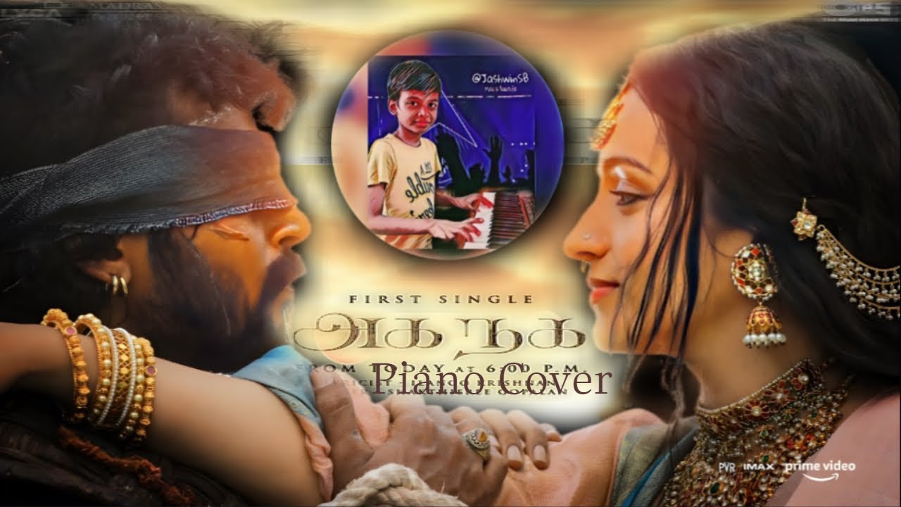 Aga Naga Song Piano Cover with NOTES | 