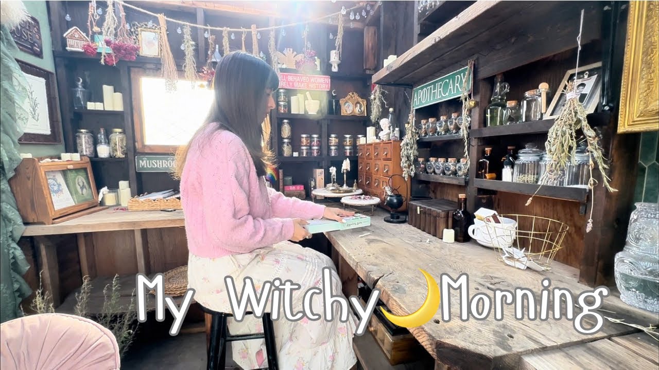 My Witchy Morning Ritual || slow morning in my rose cottage 🌙🌹
