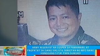 Suspek sa pagpatay sa isang siklista, binigyan ng MPD ng hanggang 5 p.m. para sumuko