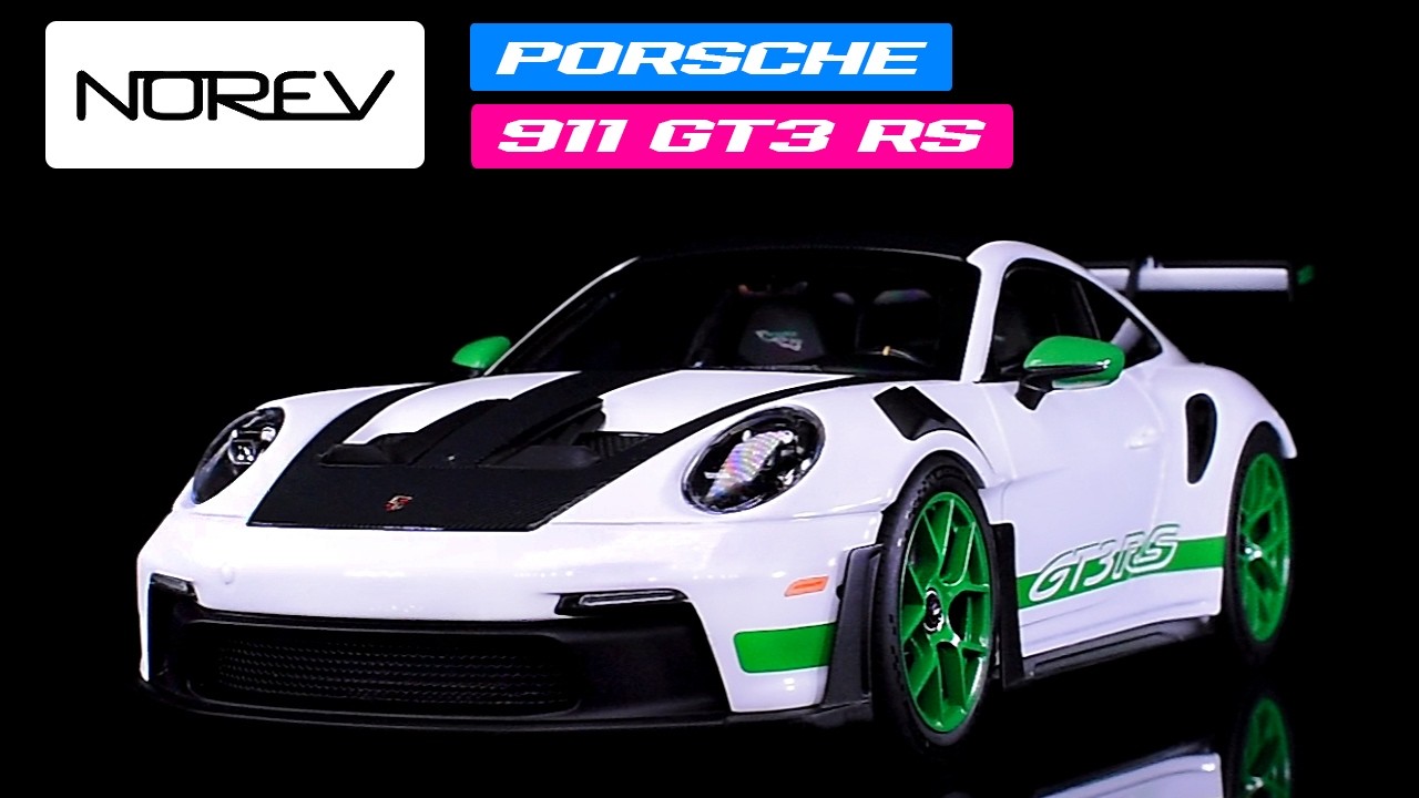 2022 Porsche 911 GT3 RS Weissach Pack White with Green Stripes And