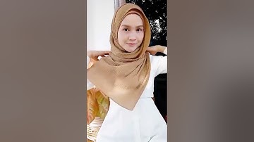 TUTORIAL HIJAB PASHMINA PLISKET #tutorialhijabtika #tutorialhijabpashmina