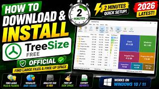 How to Download & Install TreeSize Free on Windows (2026) 🌳 | Find Large Files & Free Up Disk Space