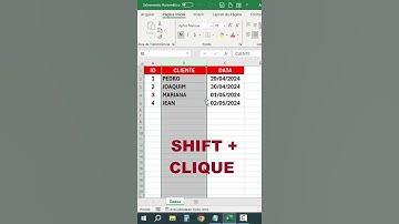 Arrastar Coluna no Excel | TECLA DE ATALHO