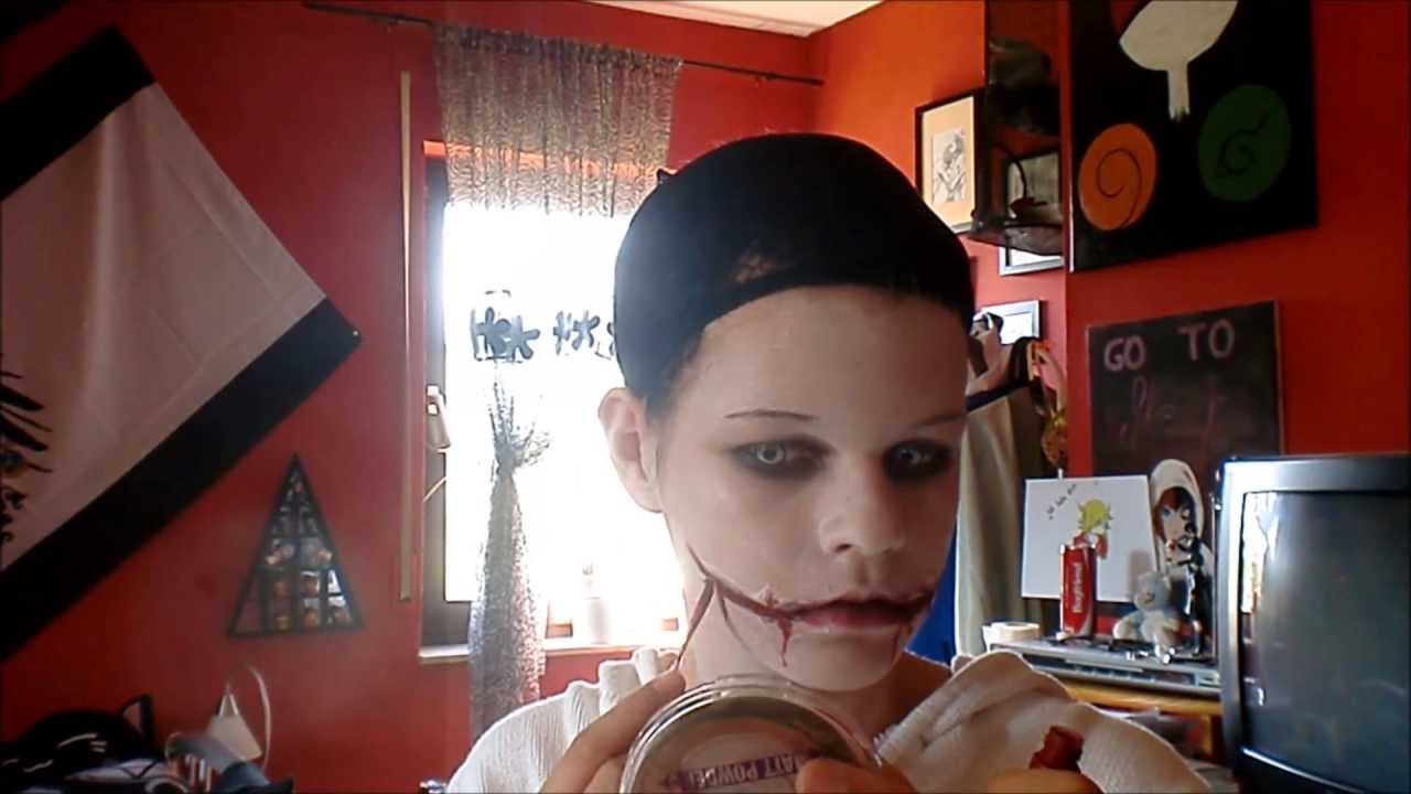 Jeff The Killer Make Up Cheap Easy Cosplay YouTube