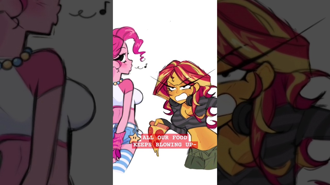 Pinkie Pie Blowing Up Food | 