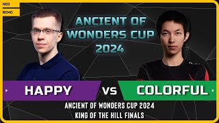 WC3 - [UD] Happy vs Colorful [NE] - Finals - Ancient of Wonders Cup 2024