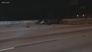 RUSH BLOCK: Driver dead in wrong-way crash on I-45