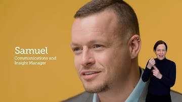 BSL – Shaping DWP careers – Samuel is proud to be a Civil Servant