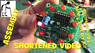 Assembling Electronic Lucky Rotary Suite DIY Kit SHORTENED VIDEO
