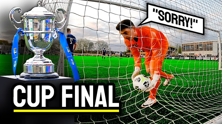 I made a FREAK MISTAKE in a CUP FINAL as a Goalkeeper