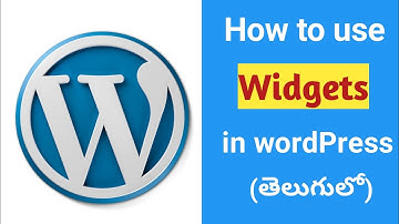 WordPress Widgets Full Tutorial | How to Use Widgets in Wordpress (In Telugu)- Part-8