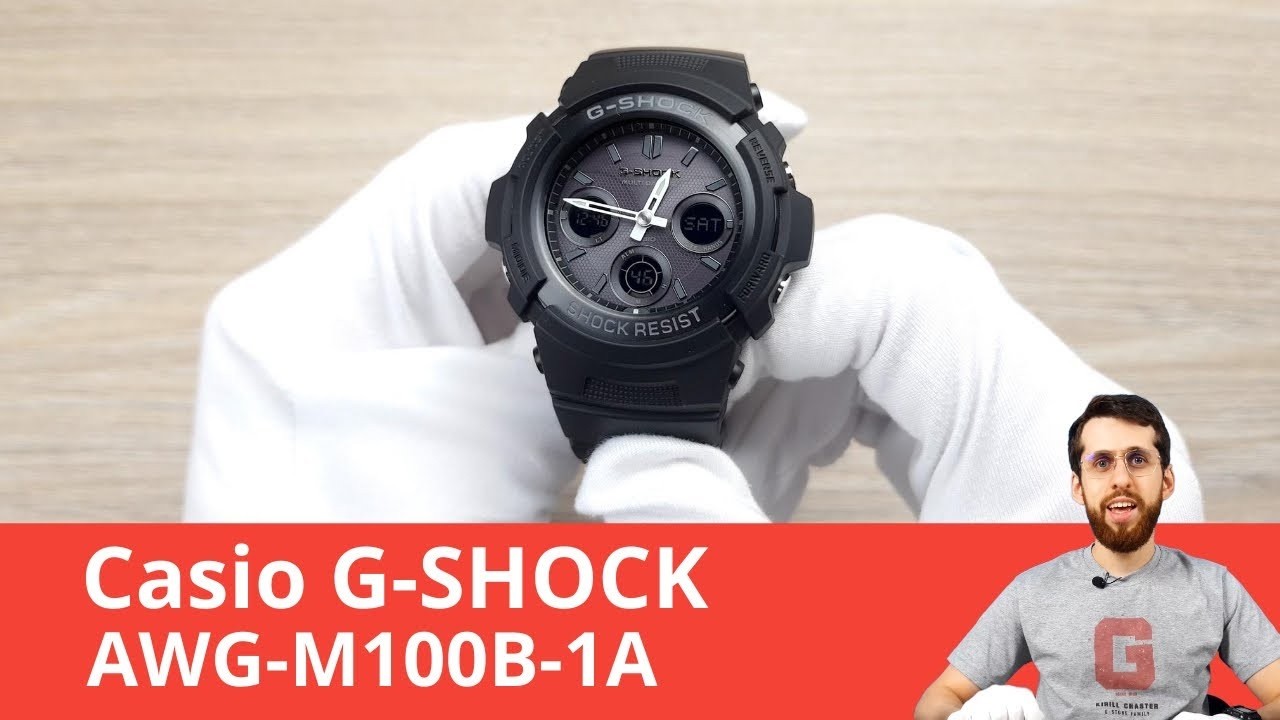Casio G-Shock AWG-M100B-1A — Small But Powerful - YouTube