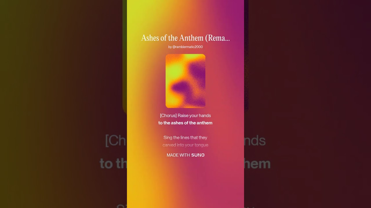 Ashes of the Anthem (Remastered) - (Industrial Metal)