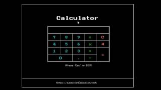Calculator Using 'C Language' (Part: 1)
