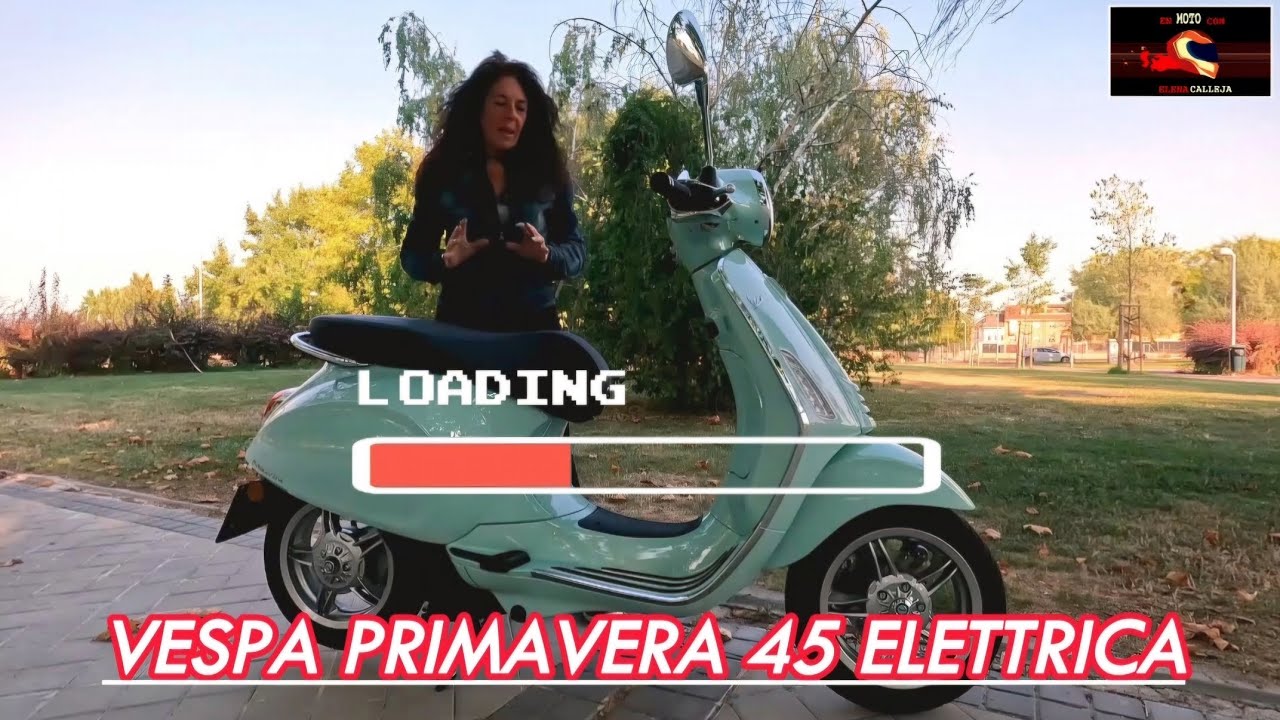 En moto con Elena Calleja: Prueba Vespa Primavera Elettrica 45 2024