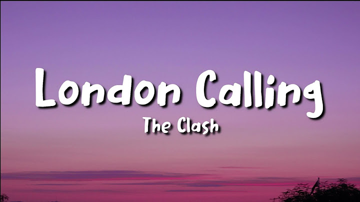 London Calling Lyric Video version - Lyric Video performance video thumbnail