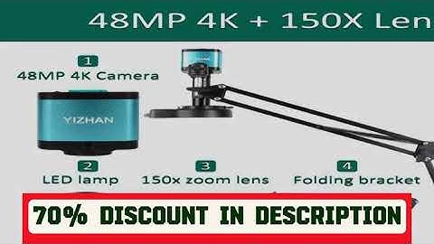 A must-have product! 4K Microscope For Electronics 48MP Digital Microscope Camera Optional 1-150x