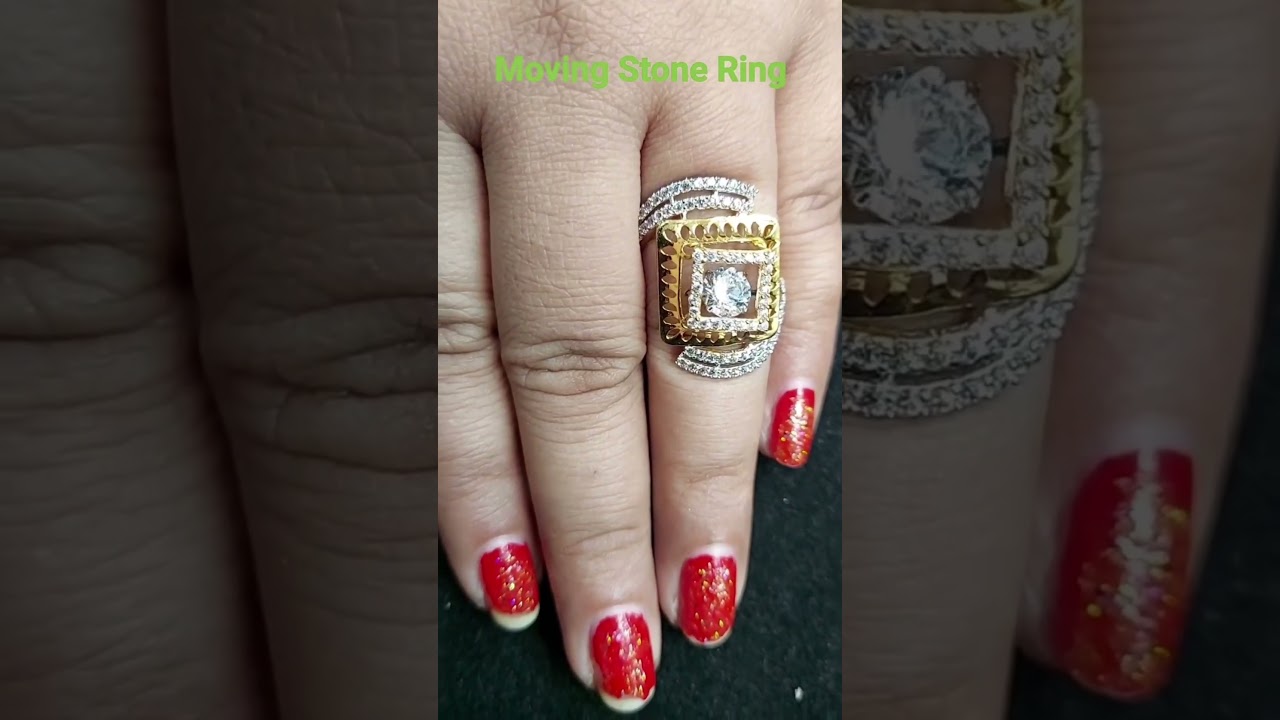 Moving stone Ring // New Ring 